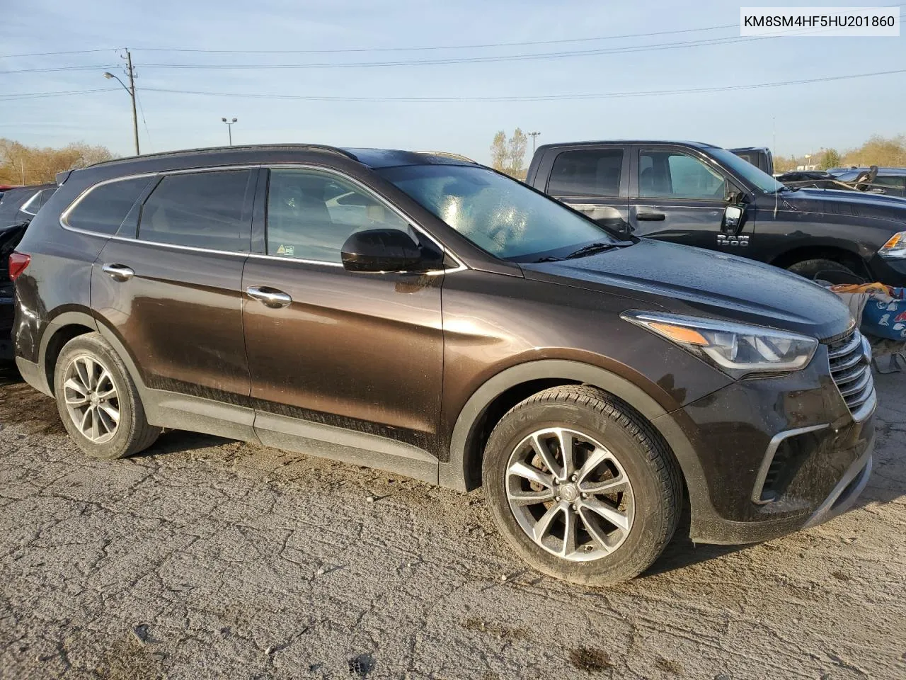 2017 Hyundai Santa Fe Se VIN: KM8SM4HF5HU201860 Lot: 77799404