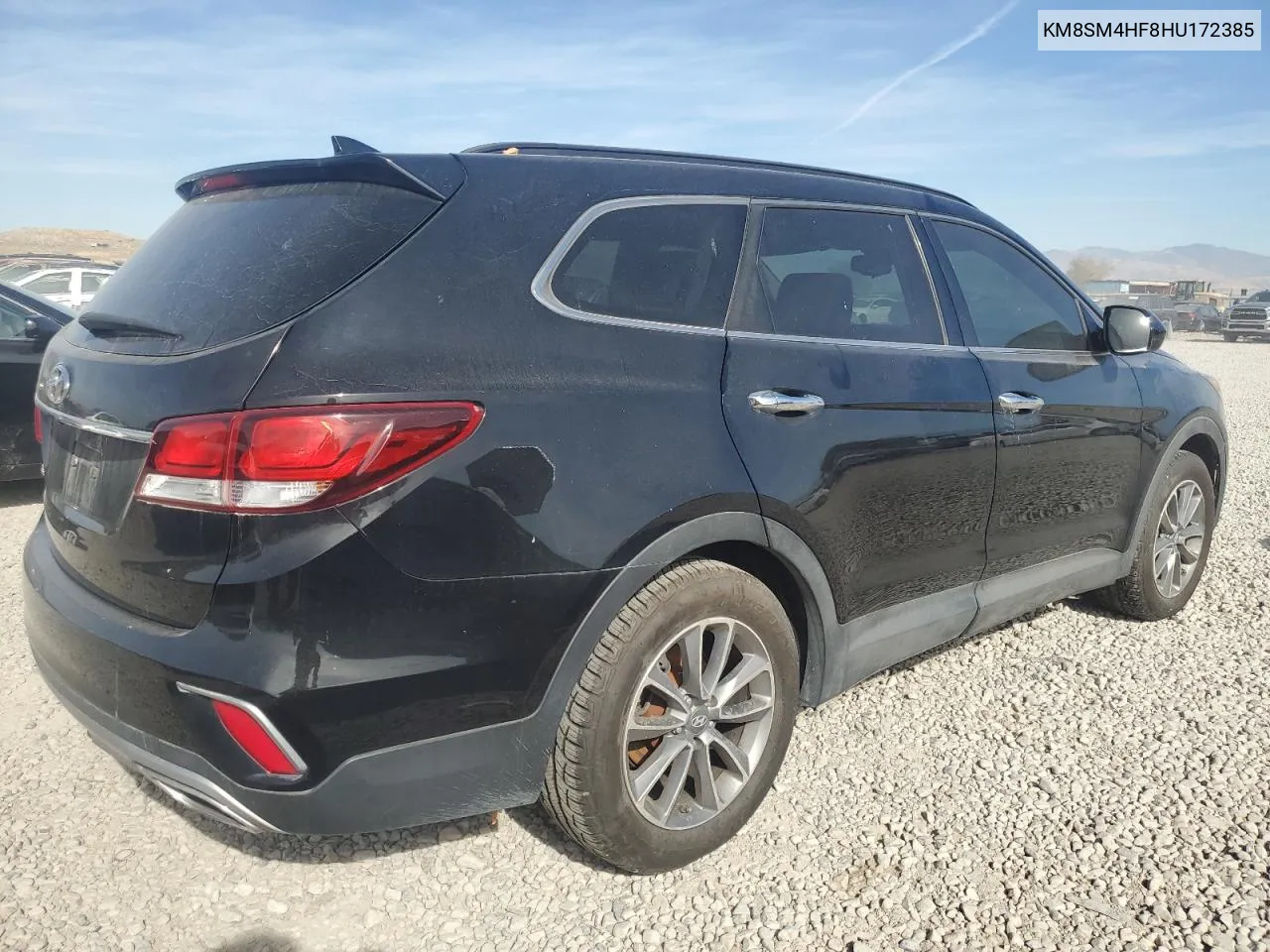 2017 Hyundai Santa Fe Se VIN: KM8SM4HF8HU172385 Lot: 78047514