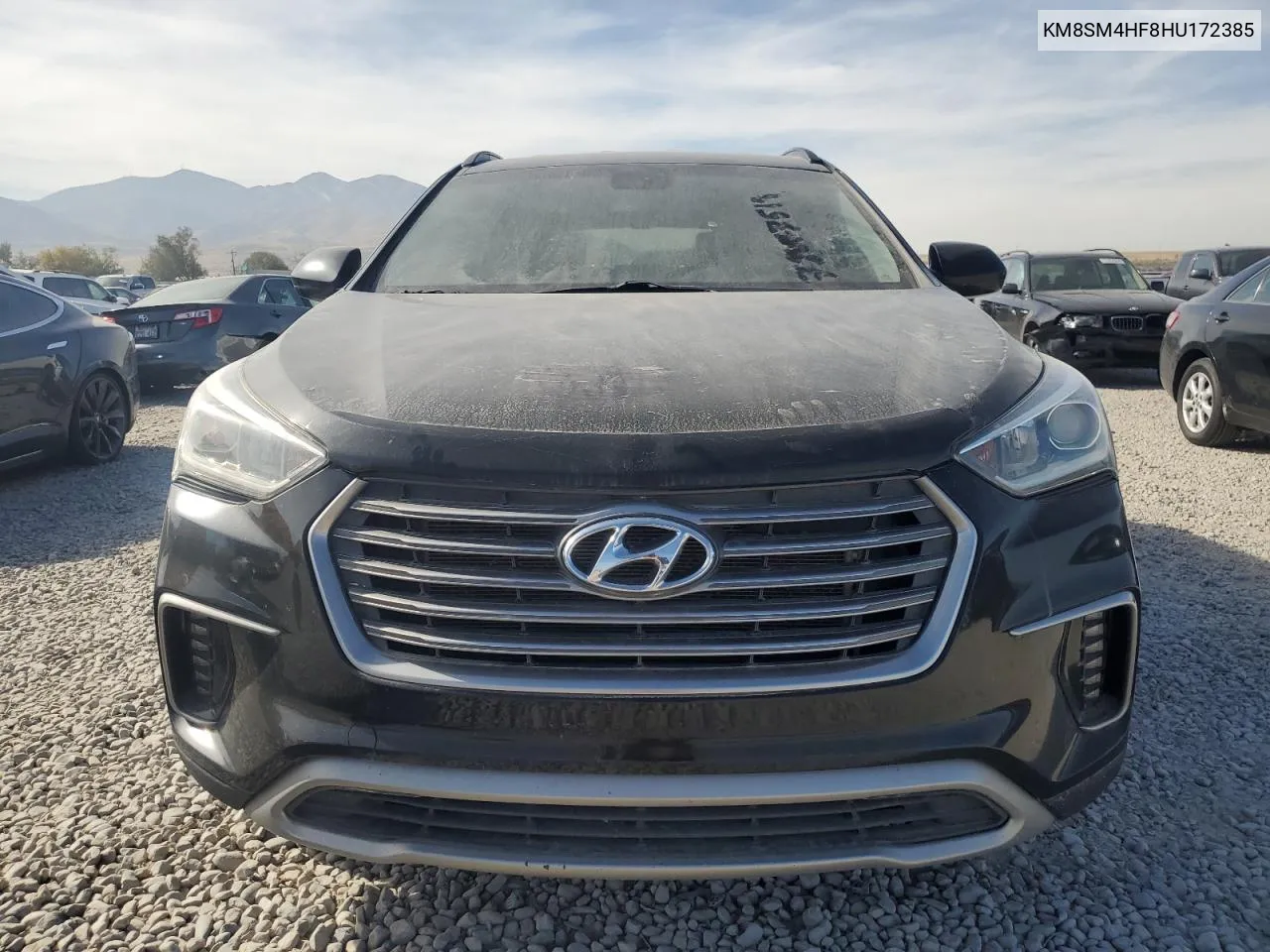 2017 Hyundai Santa Fe Se VIN: KM8SM4HF8HU172385 Lot: 78047514