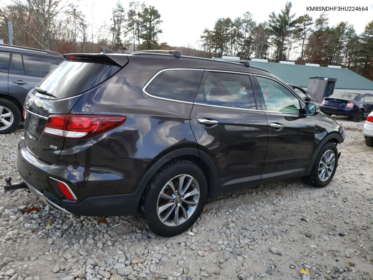 2017 Hyundai Santa Fe Se VIN: KM8SNDHF3HU224664 Lot: 78167854