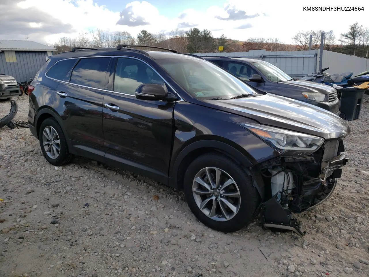 2017 Hyundai Santa Fe Se VIN: KM8SNDHF3HU224664 Lot: 78167854