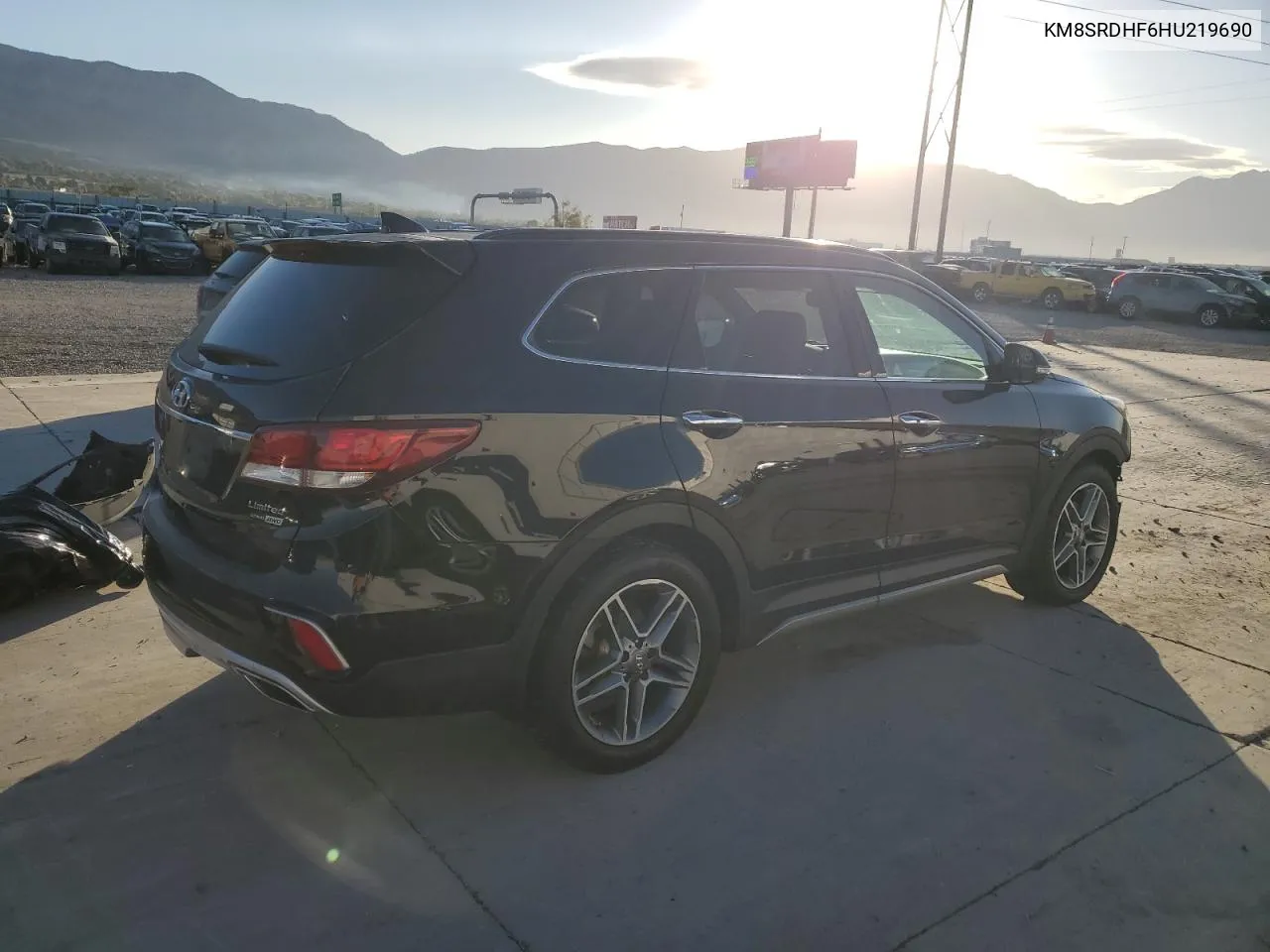 KM8SRDHF6HU219690 2017 Hyundai Santa Fe Se Ultimate