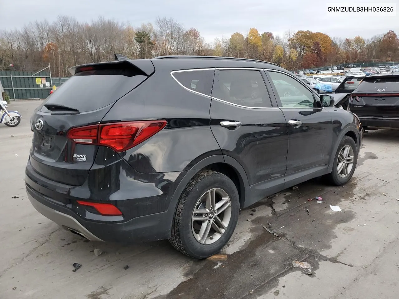 5NMZUDLB3HH036826 2017 Hyundai Santa Fe Sport