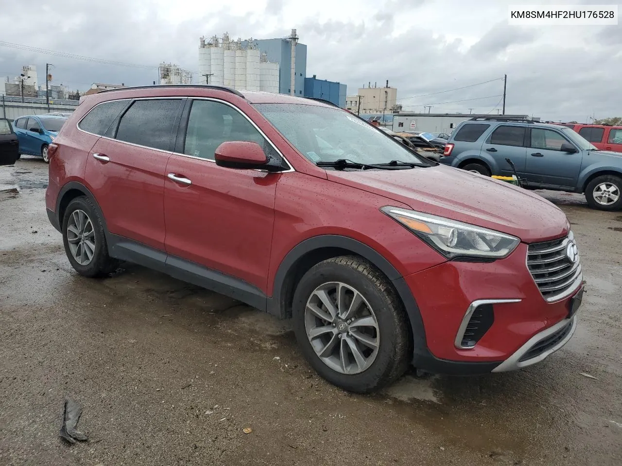 2017 Hyundai Santa Fe Se VIN: KM8SM4HF2HU176528 Lot: 78266924