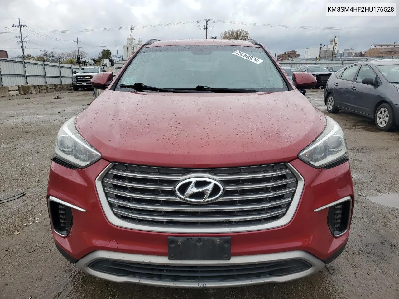 2017 Hyundai Santa Fe Se VIN: KM8SM4HF2HU176528 Lot: 78266924