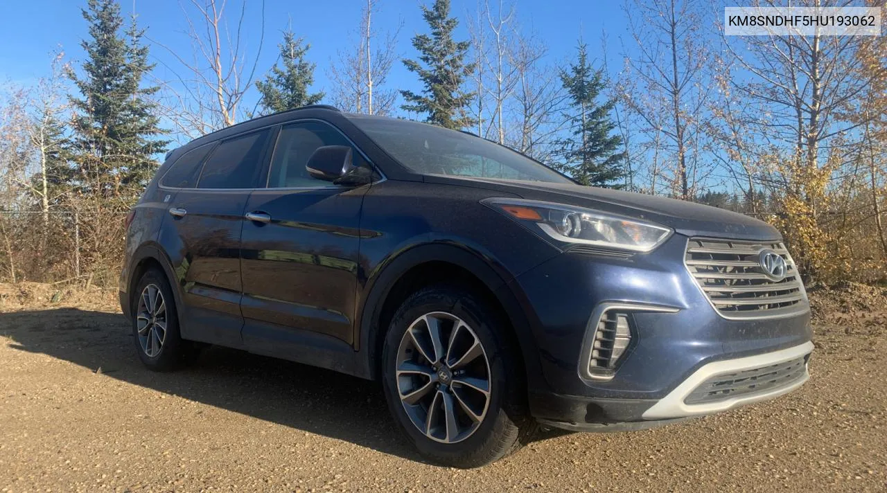 2017 Hyundai Santa Fe Se VIN: KM8SNDHF5HU193062 Lot: 78278104