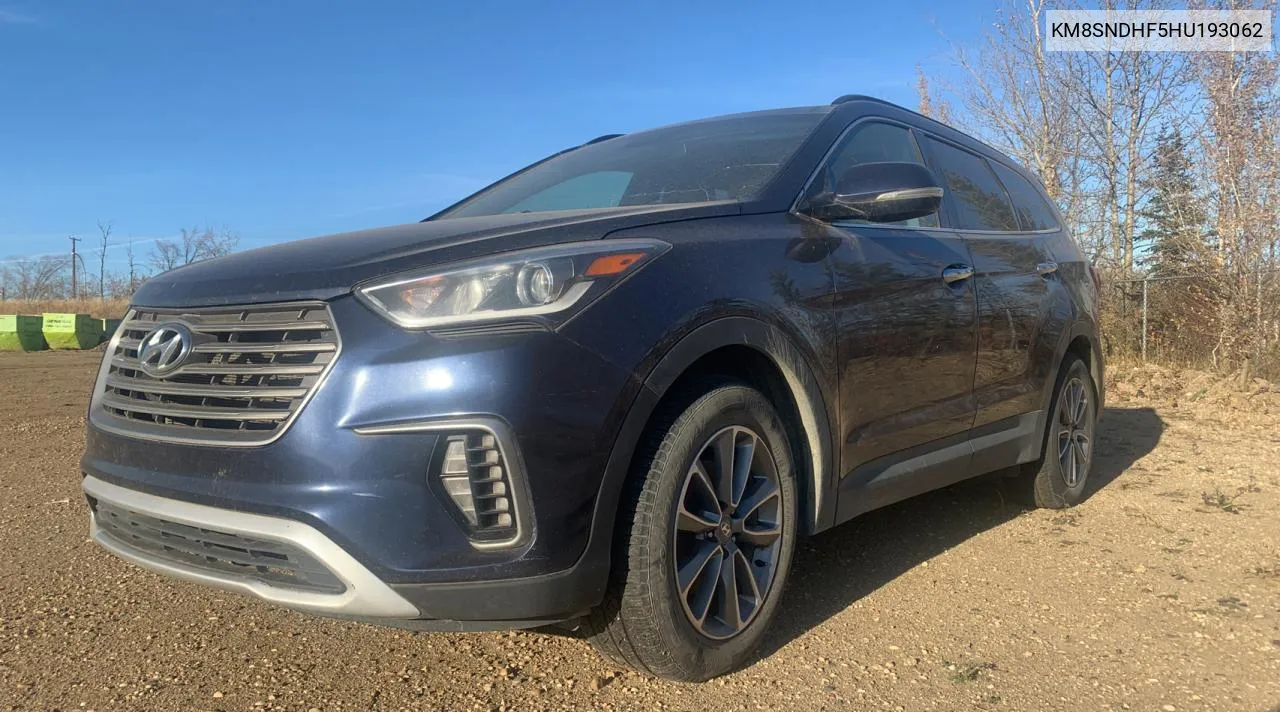 2017 Hyundai Santa Fe Se VIN: KM8SNDHF5HU193062 Lot: 78278104