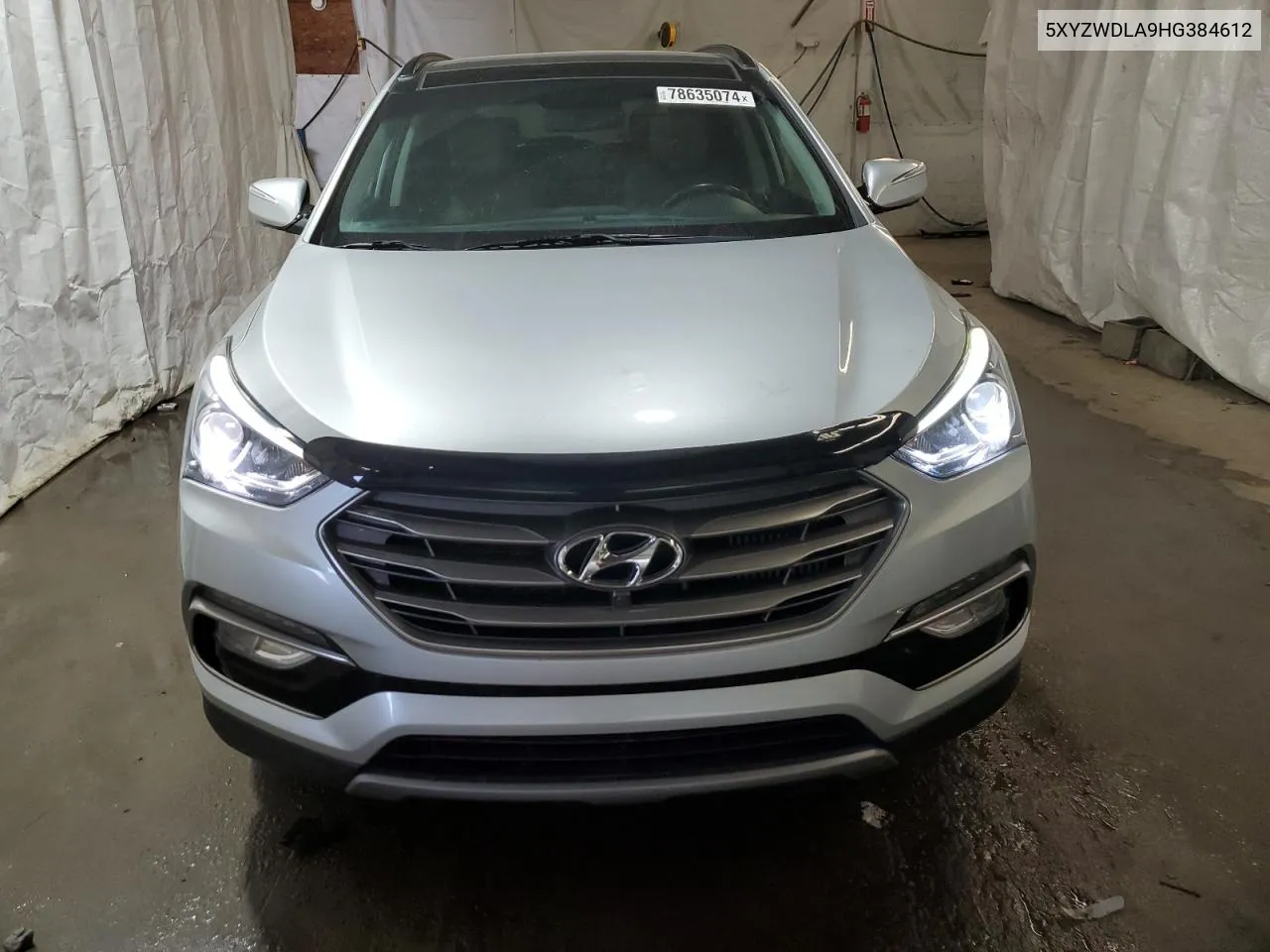 2017 Hyundai Santa Fe Sport VIN: 5XYZWDLA9HG384612 Lot: 78635074