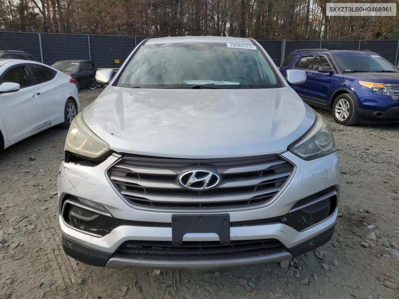 2017 Hyundai Santa Fe Sport VIN: 5XYZT3LB0HG468961 Lot: 78686574