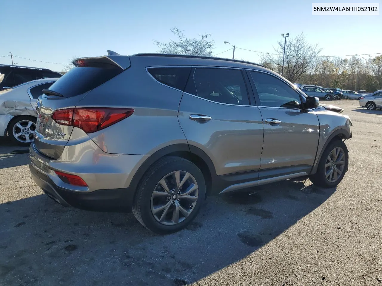 2017 Hyundai Santa Fe Sport VIN: 5NMZW4LA6HH052102 Lot: 78751214