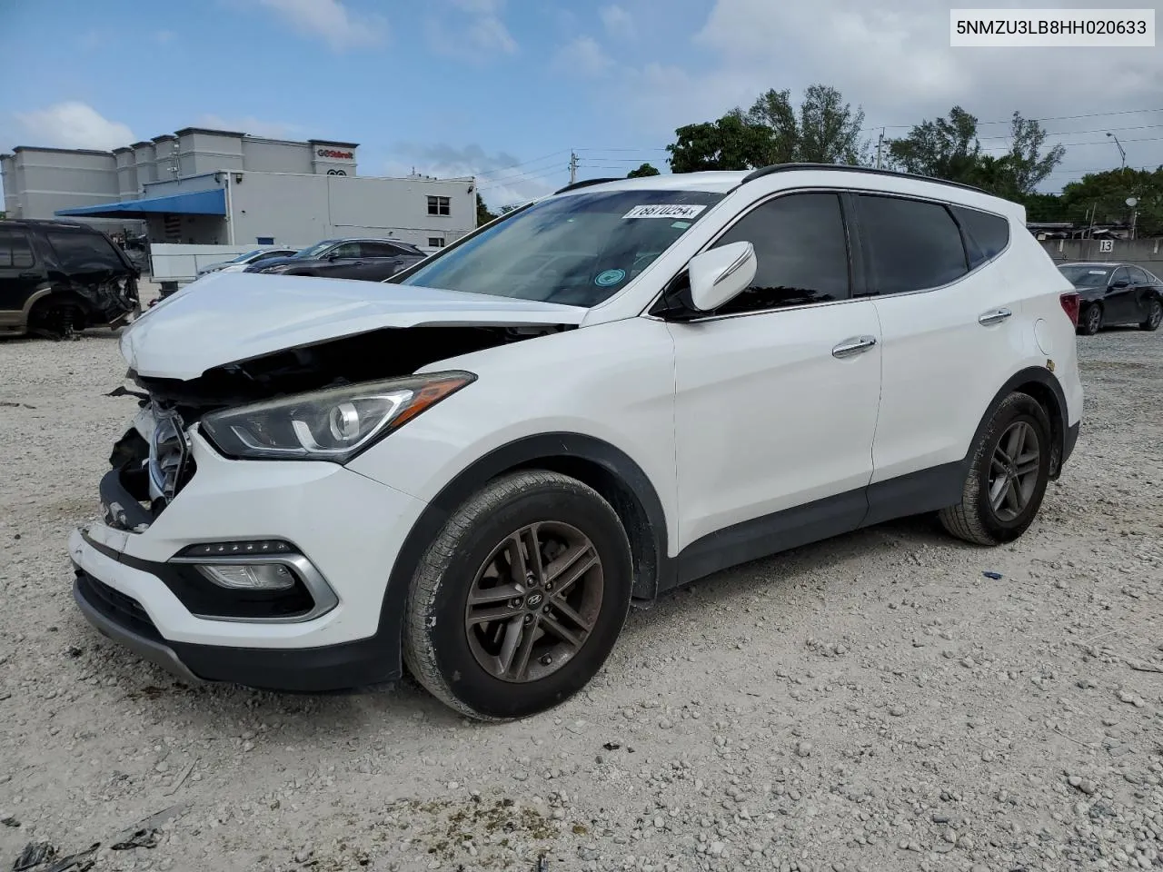 2017 Hyundai Santa Fe Sport VIN: 5NMZU3LB8HH020633 Lot: 78870254