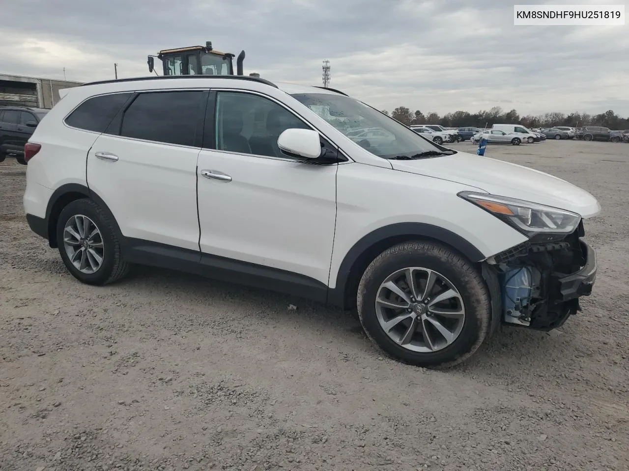 2017 Hyundai Santa Fe Se VIN: KM8SNDHF9HU251819 Lot: 79171274