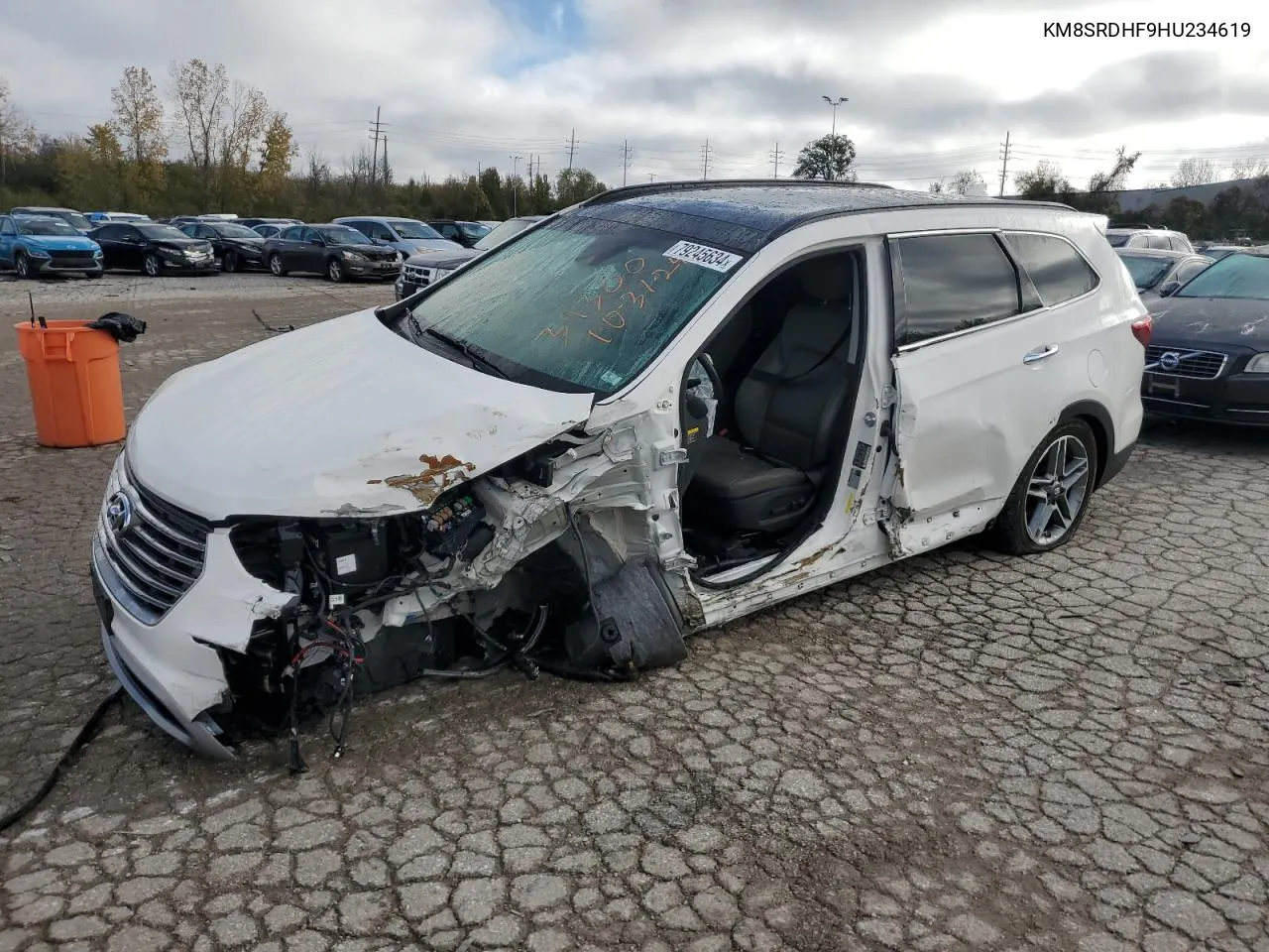 2017 Hyundai Santa Fe Se Ultimate VIN: KM8SRDHF9HU234619 Lot: 79245634