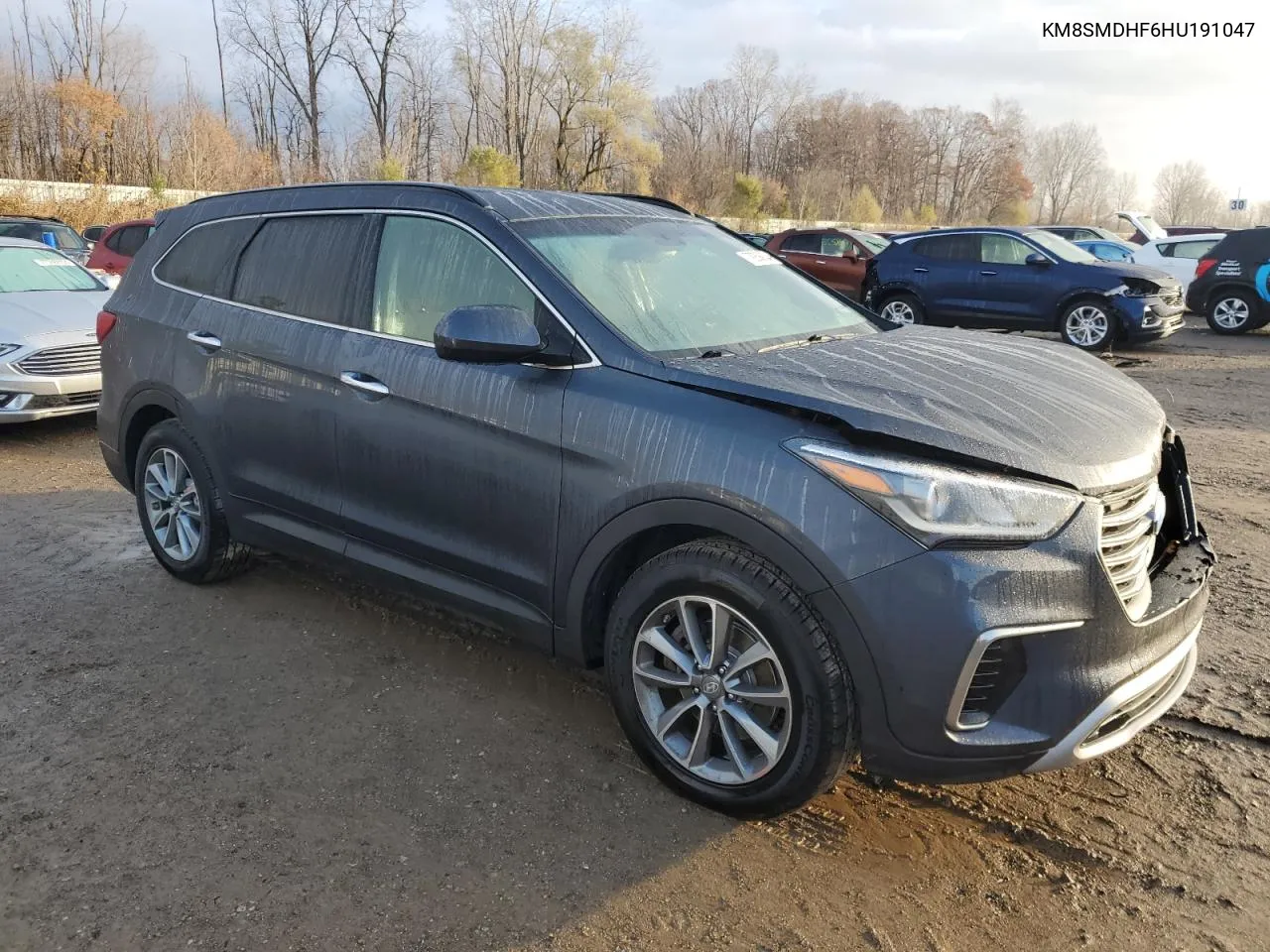 2017 Hyundai Santa Fe Se VIN: KM8SMDHF6HU191047 Lot: 79268834