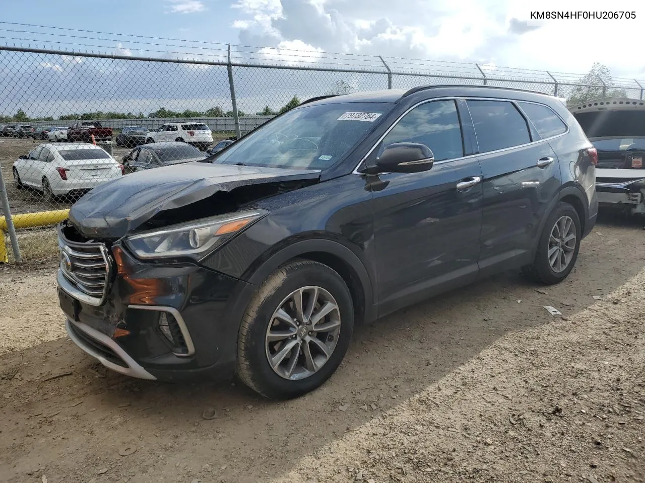 2017 Hyundai Santa Fe Se VIN: KM8SN4HF0HU206705 Lot: 79732764