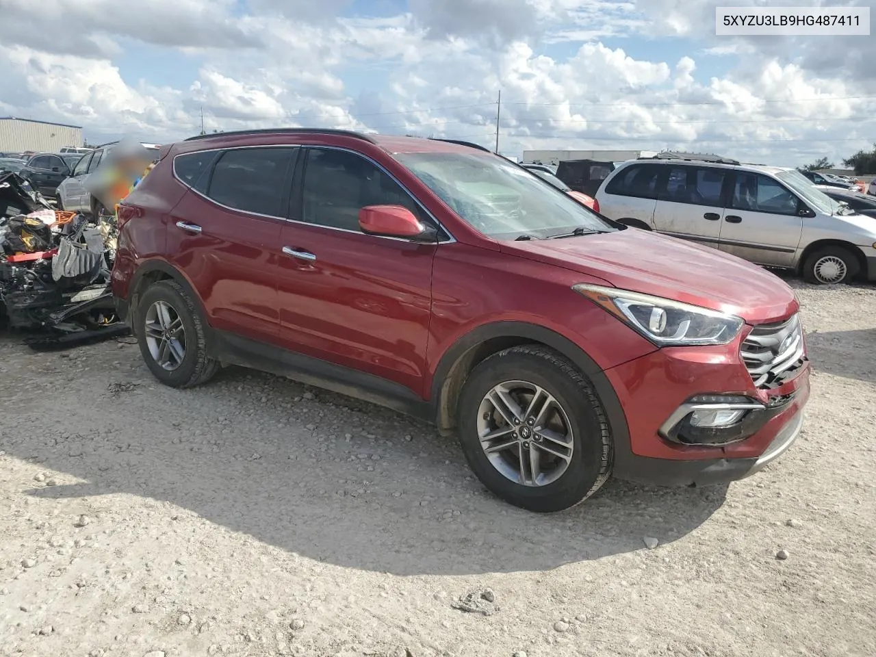 2017 Hyundai Santa Fe Sport VIN: 5XYZU3LB9HG487411 Lot: 79837354