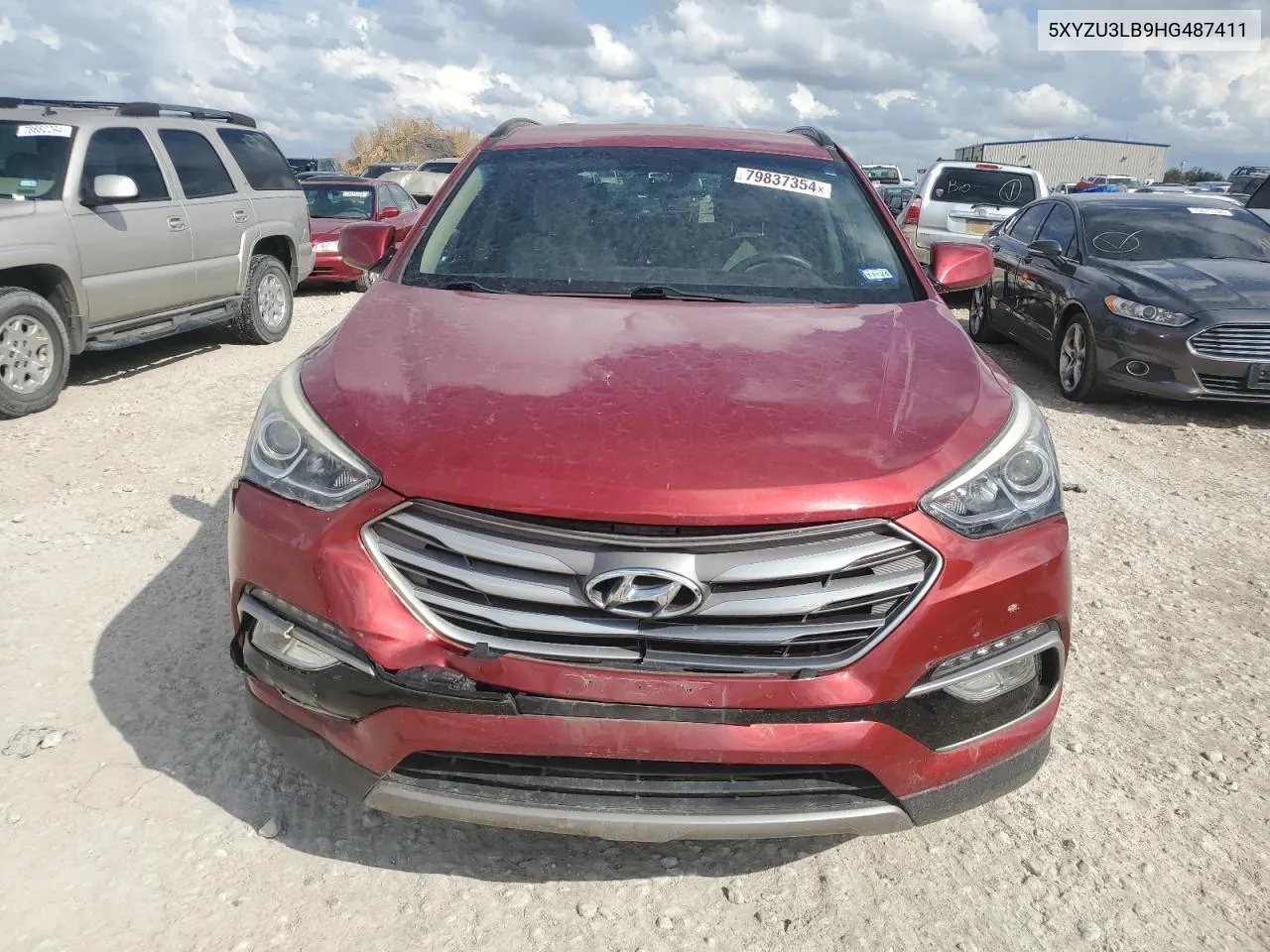 2017 Hyundai Santa Fe Sport VIN: 5XYZU3LB9HG487411 Lot: 79837354