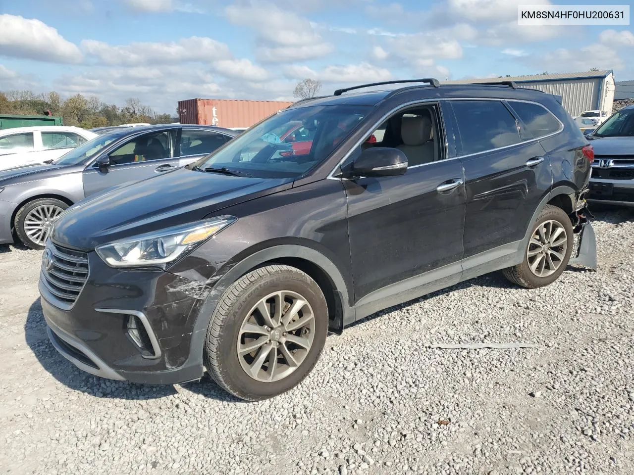 2017 Hyundai Santa Fe Se VIN: KM8SN4HF0HU200631 Lot: 80061434