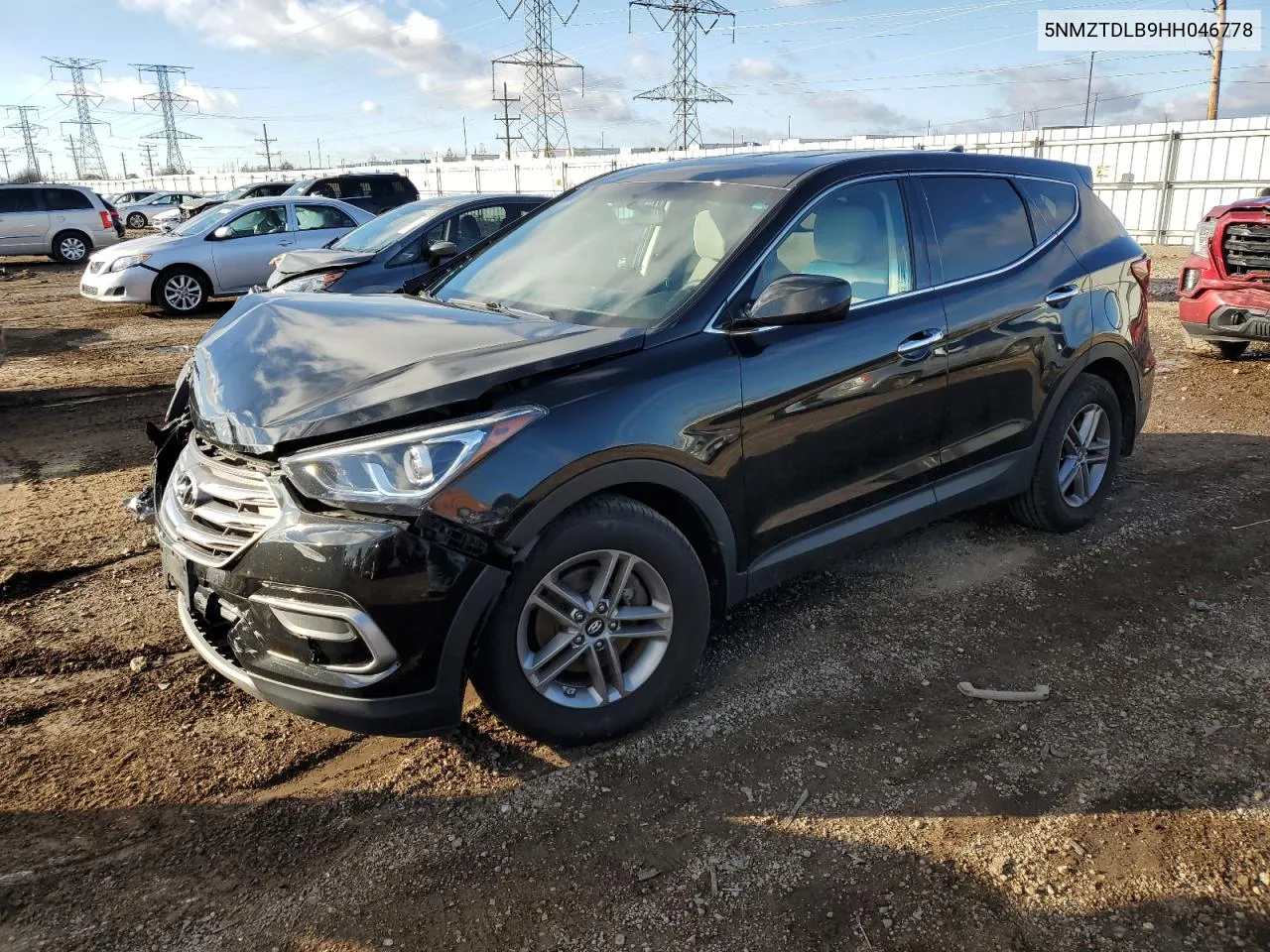 2017 Hyundai Santa Fe Sport VIN: 5NMZTDLB9HH046778 Lot: 80141214