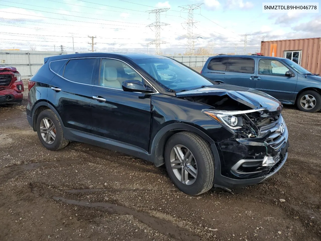 2017 Hyundai Santa Fe Sport VIN: 5NMZTDLB9HH046778 Lot: 80141214