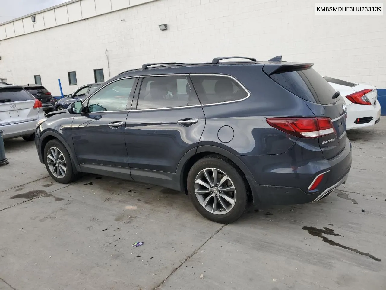 2017 Hyundai Santa Fe Se VIN: KM8SMDHF3HU233139 Lot: 80756534