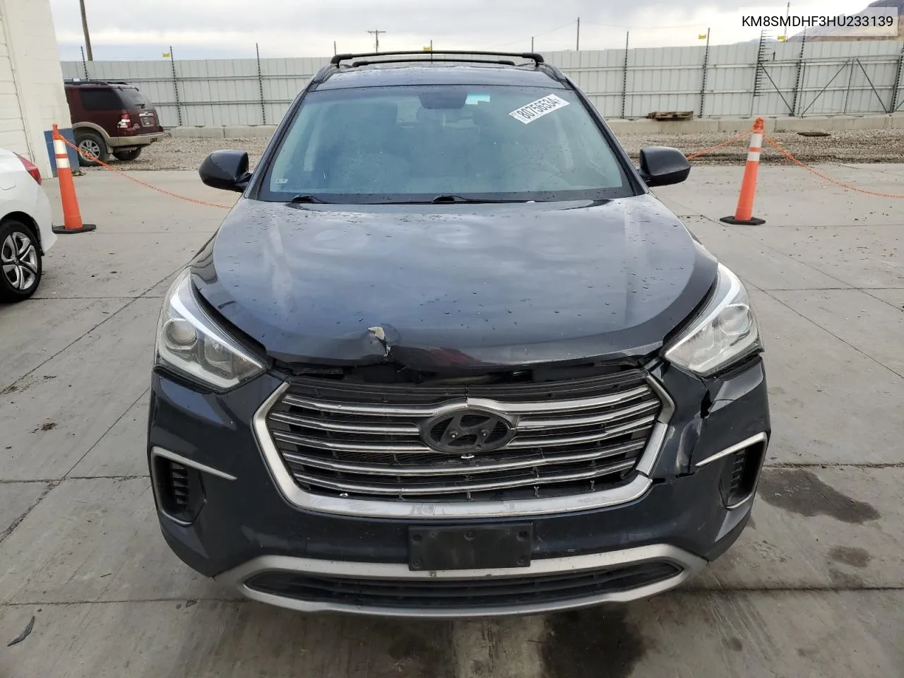 2017 Hyundai Santa Fe Se VIN: KM8SMDHF3HU233139 Lot: 80756534