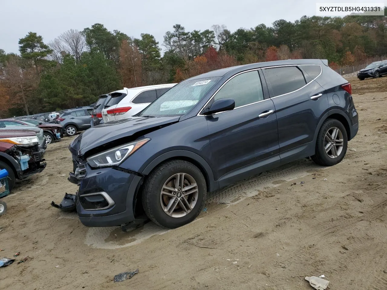 2017 Hyundai Santa Fe Sport VIN: 5XYZTDLB5HG431331 Lot: 80942214