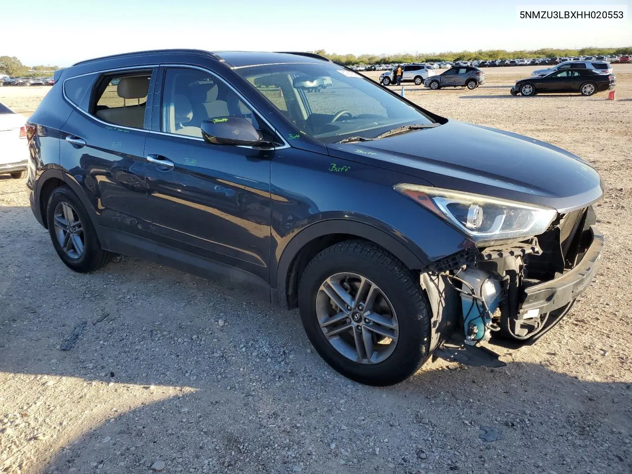 5NMZU3LBXHH020553 2017 Hyundai Santa Fe Sport