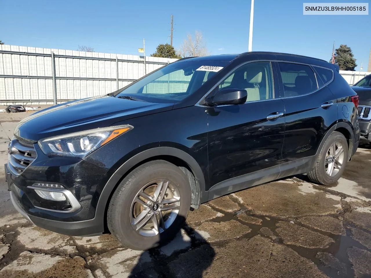 2017 Hyundai Santa Fe Sport VIN: 5NMZU3LB9HH005185 Lot: 81485524