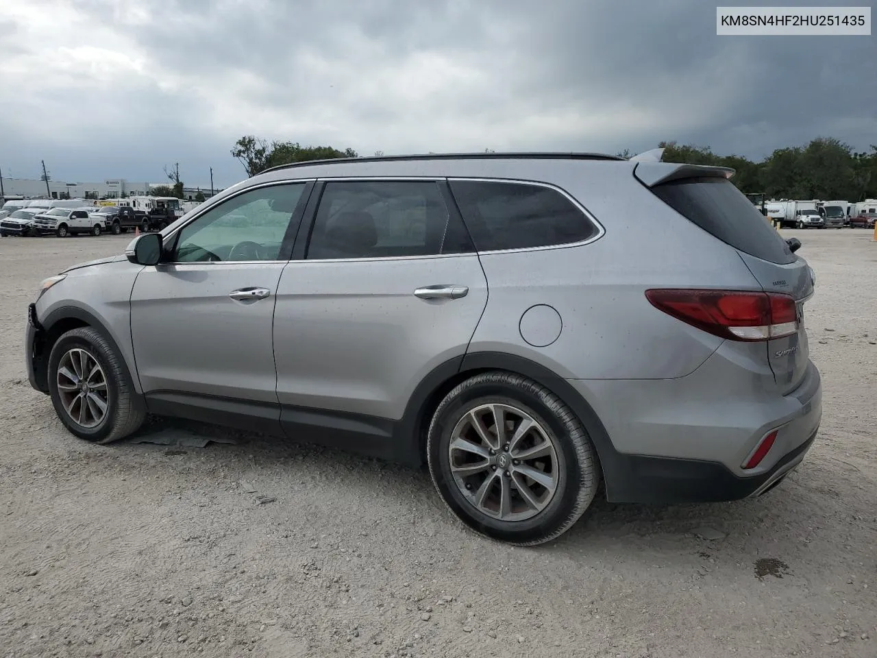 2017 Hyundai Santa Fe Se VIN: KM8SN4HF2HU251435 Lot: 81516794