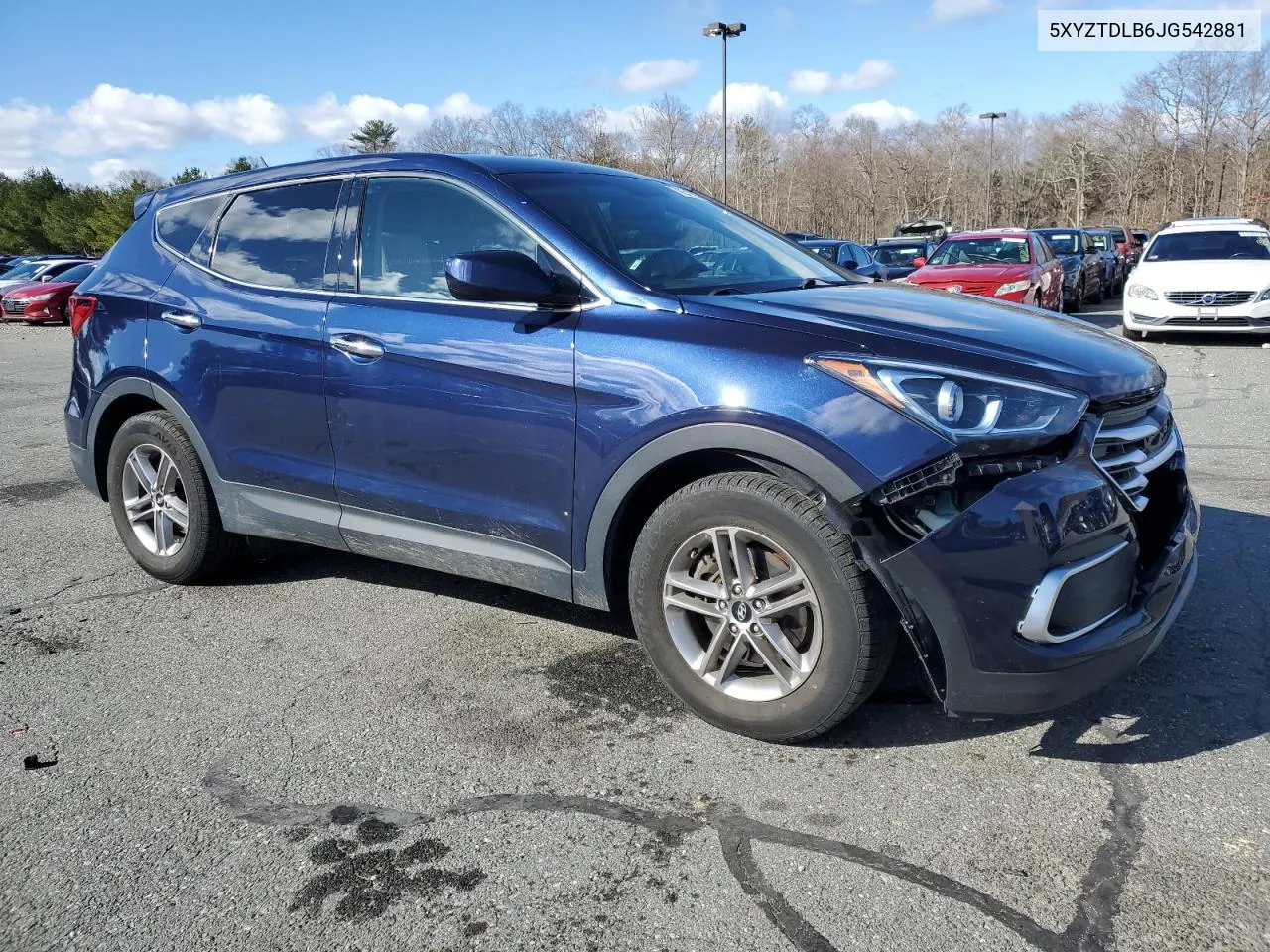 2018 Hyundai Santa Fe Sport VIN: 5XYZTDLB6JG542881 Lot: 47352534