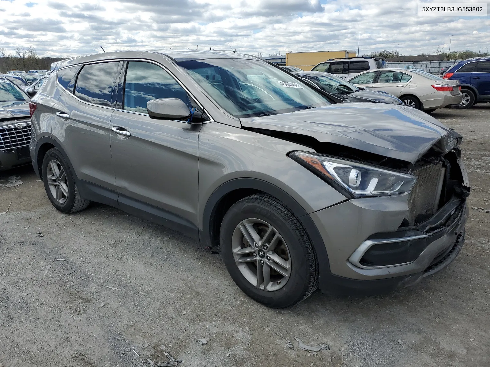 5XYZT3LB3JG553802 2018 Hyundai Santa Fe Sport