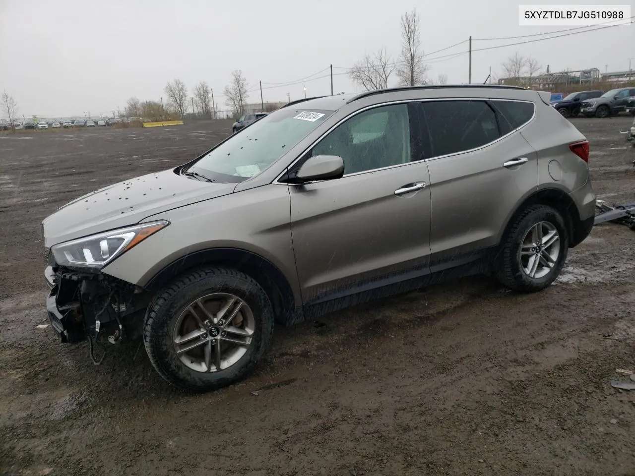 2018 Hyundai Santa Fe Sport VIN: 5XYZTDLB7JG510988 Lot: 53096124