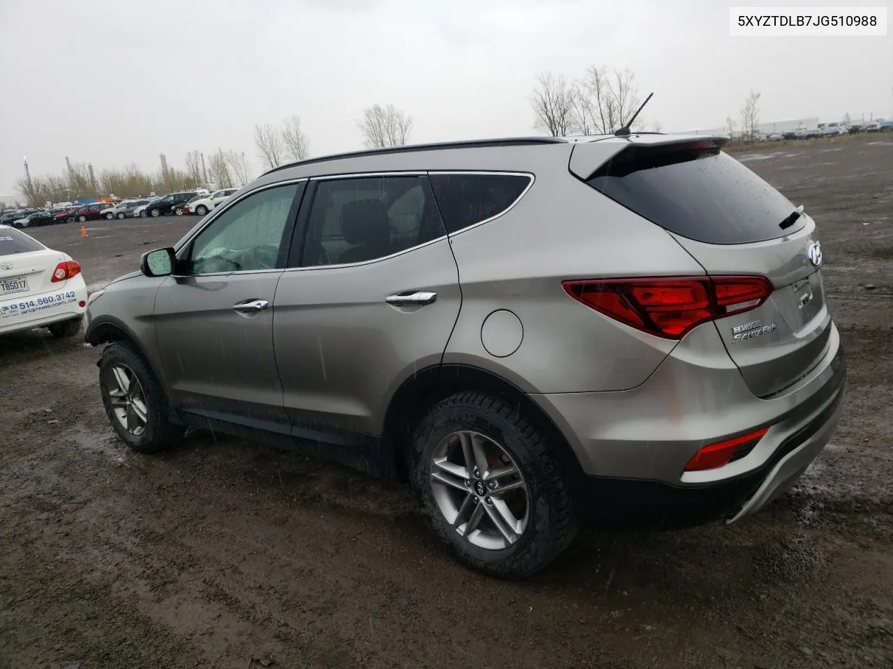 2018 Hyundai Santa Fe Sport VIN: 5XYZTDLB7JG510988 Lot: 53096124