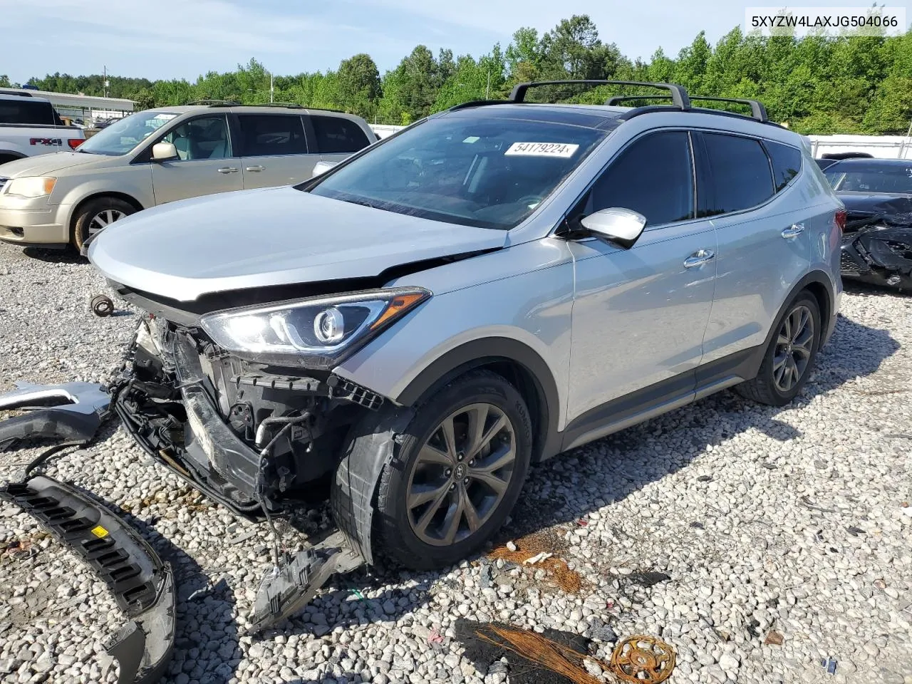 2018 Hyundai Santa Fe Sport VIN: 5XYZW4LAXJG504066 Lot: 54179224