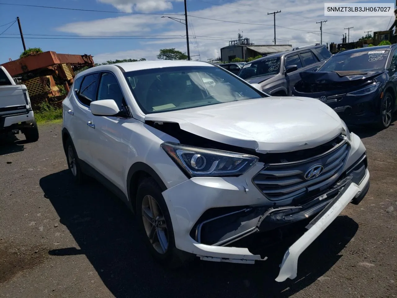 2018 Hyundai Santa Fe Sport VIN: 5NMZT3LB3JH067027 Lot: 57473824