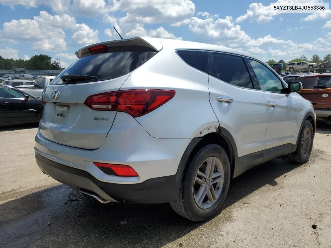 2018 Hyundai Santa Fe Sport VIN: 5XYZT3LB4JG553386 Lot: 58067654