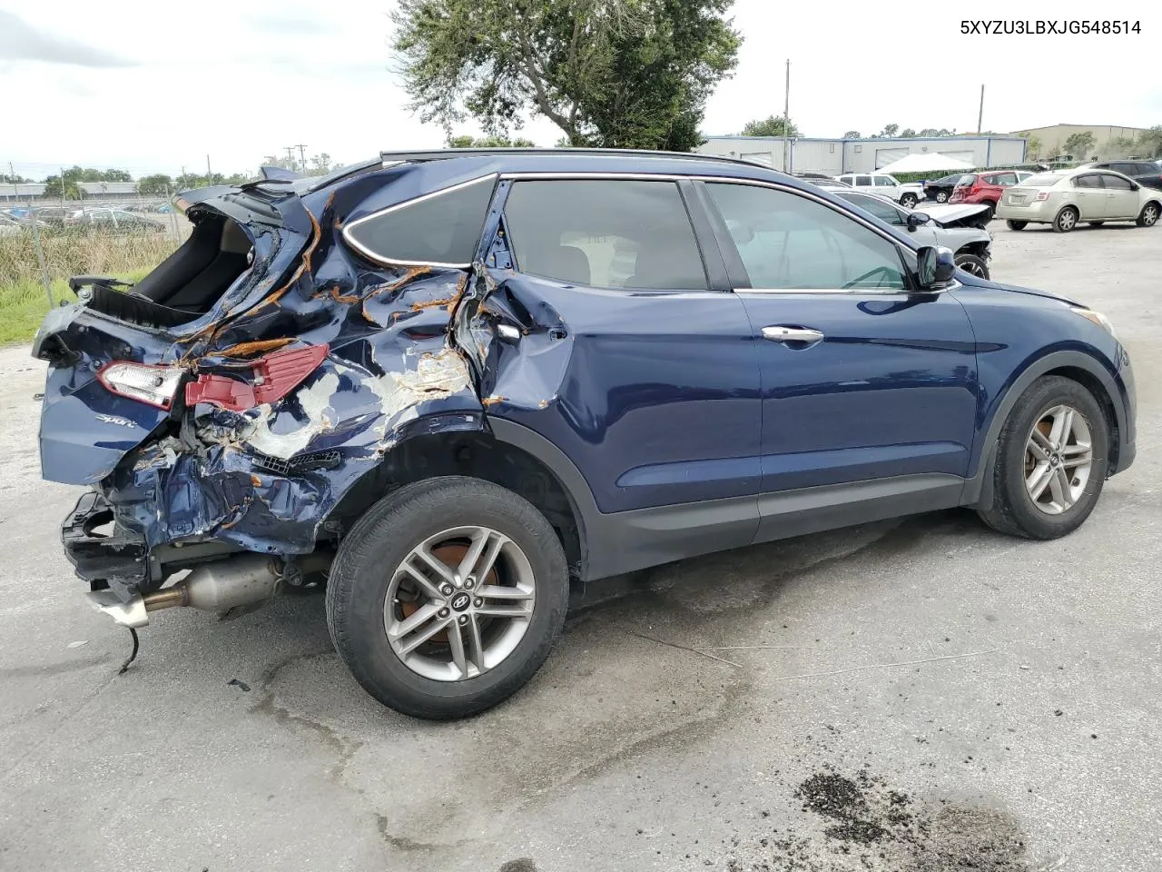 2018 Hyundai Santa Fe Sport VIN: 5XYZU3LBXJG548514 Lot: 59322554