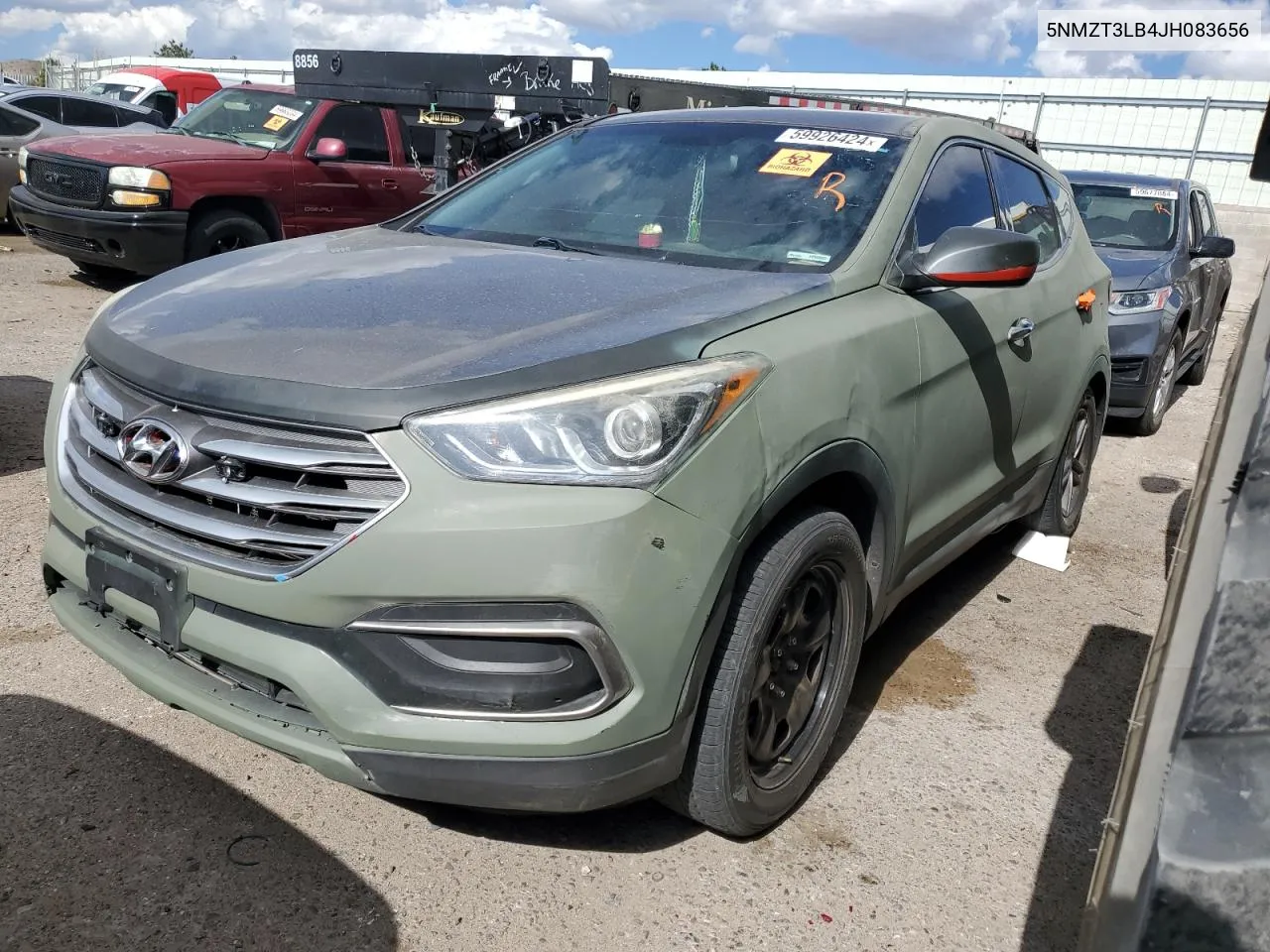 5NMZT3LB4JH083656 2018 Hyundai Santa Fe Sport