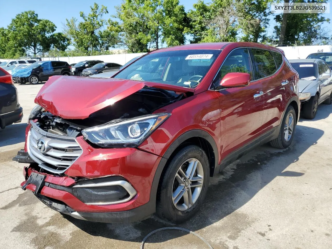 5XYZT3LB2JG539521 2018 Hyundai Santa Fe Sport