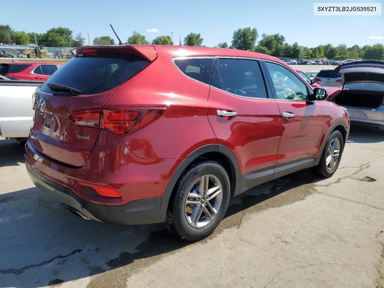 2018 Hyundai Santa Fe Sport VIN: 5XYZT3LB2JG539521 Lot: 60554074