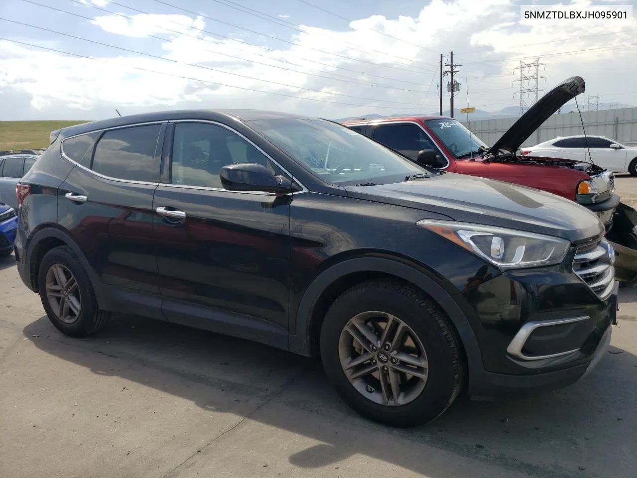 5NMZTDLBXJH095901 2018 Hyundai Santa Fe Sport