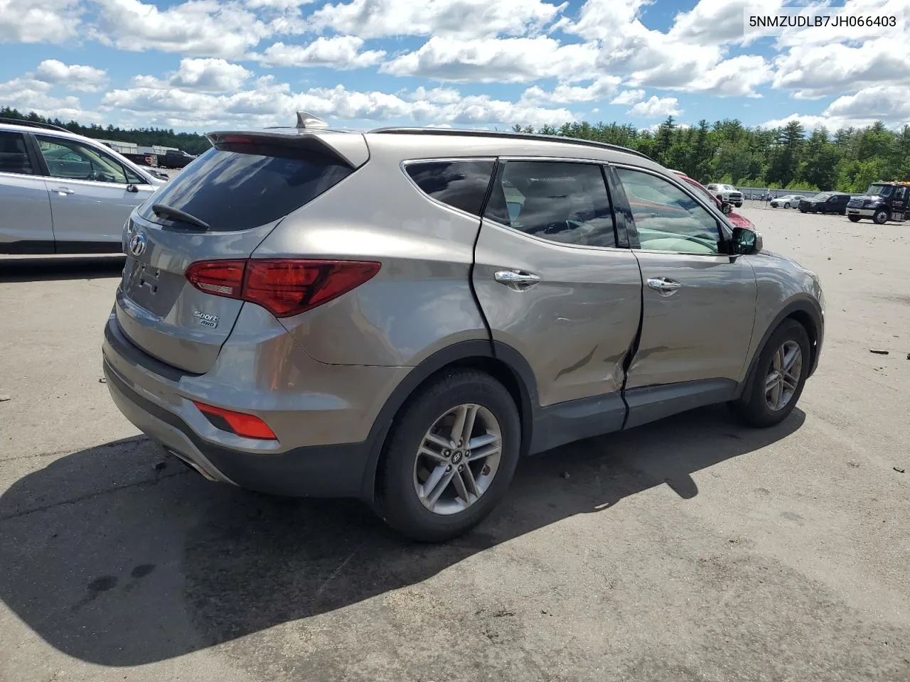 2018 Hyundai Santa Fe Sport VIN: 5NMZUDLB7JH066403 Lot: 60817154