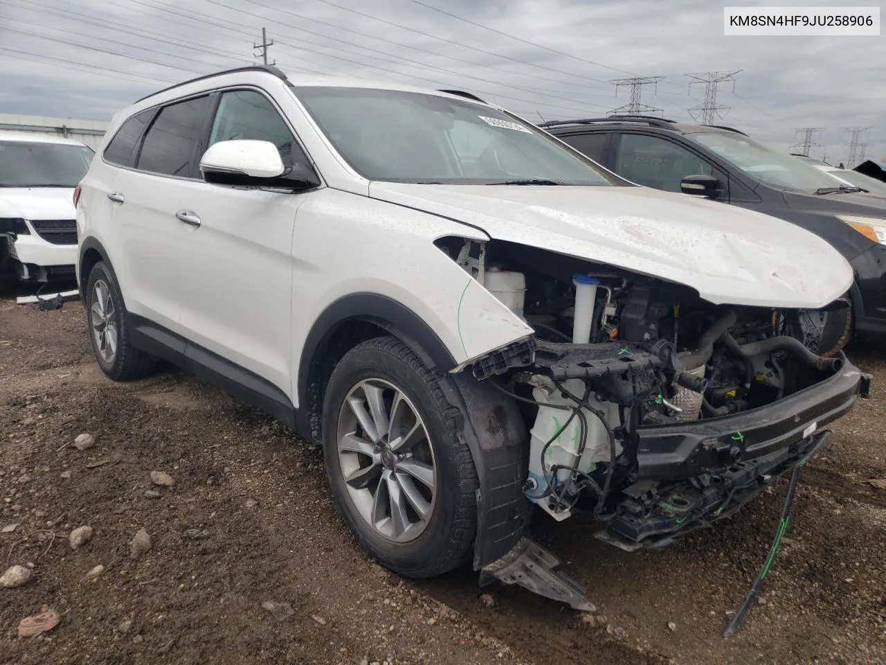 2018 Hyundai Santa Fe Se VIN: KM8SN4HF9JU258906 Lot: 60950724