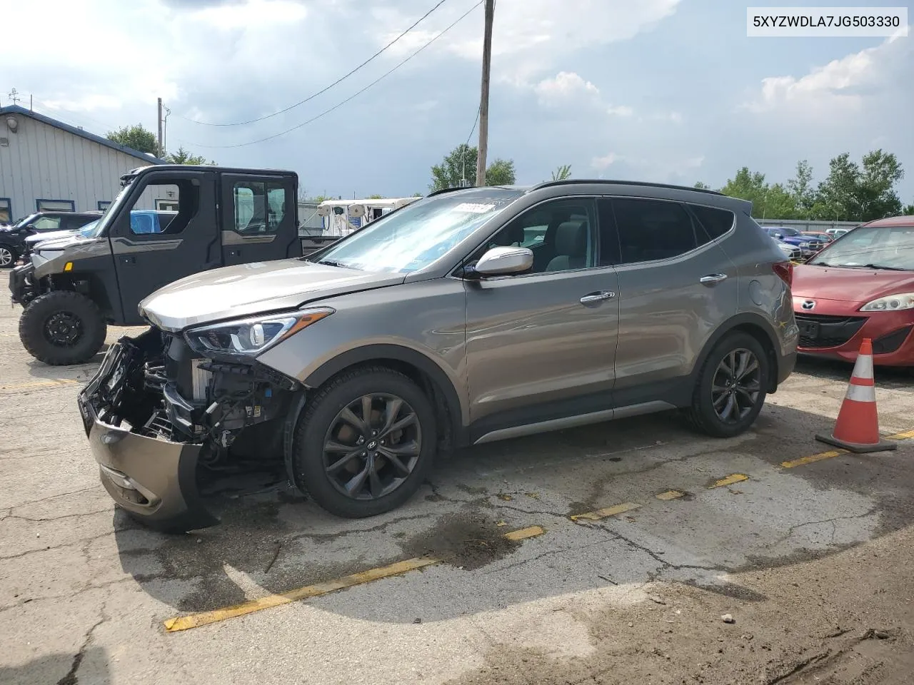 2018 Hyundai Santa Fe Sport VIN: 5XYZWDLA7JG503330 Lot: 62536574