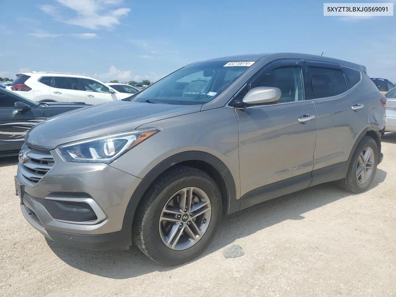 2018 Hyundai Santa Fe Sport VIN: 5XYZT3LBXJG569091 Lot: 63270074