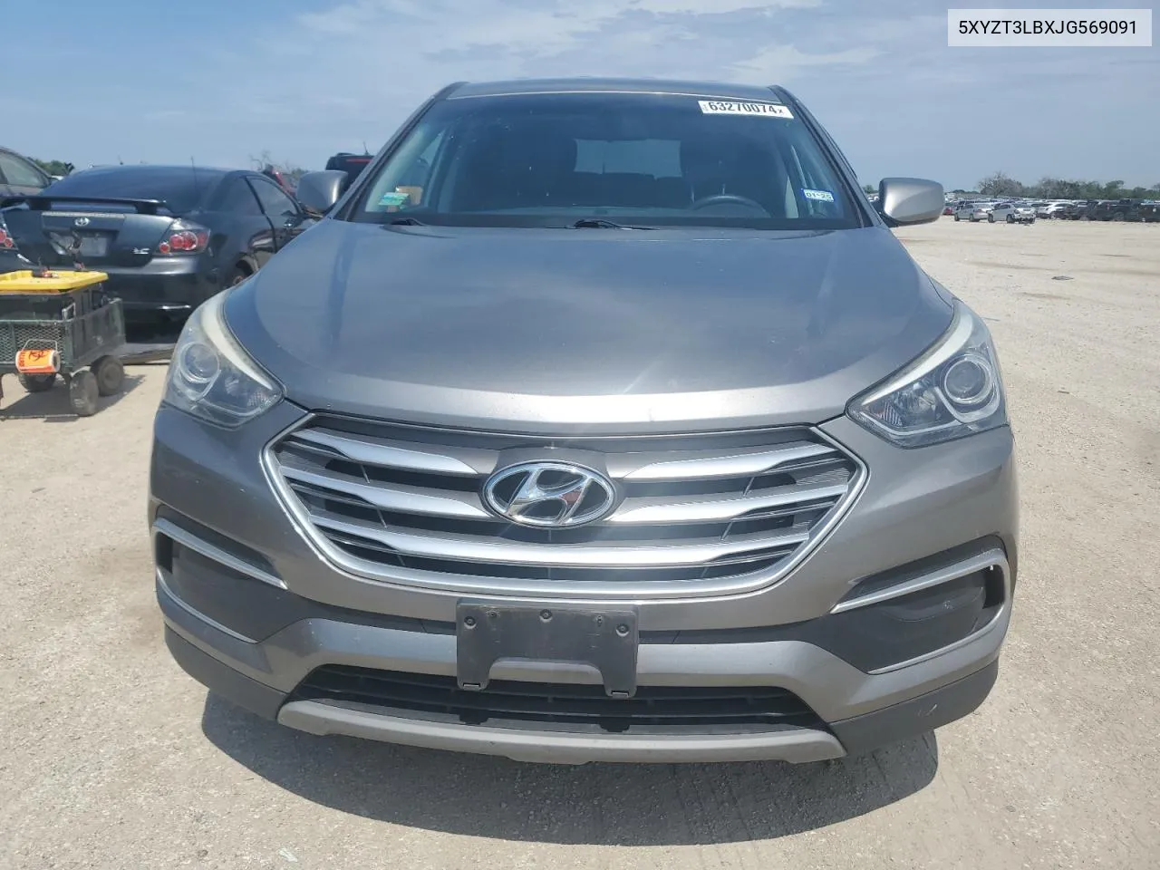 2018 Hyundai Santa Fe Sport VIN: 5XYZT3LBXJG569091 Lot: 63270074