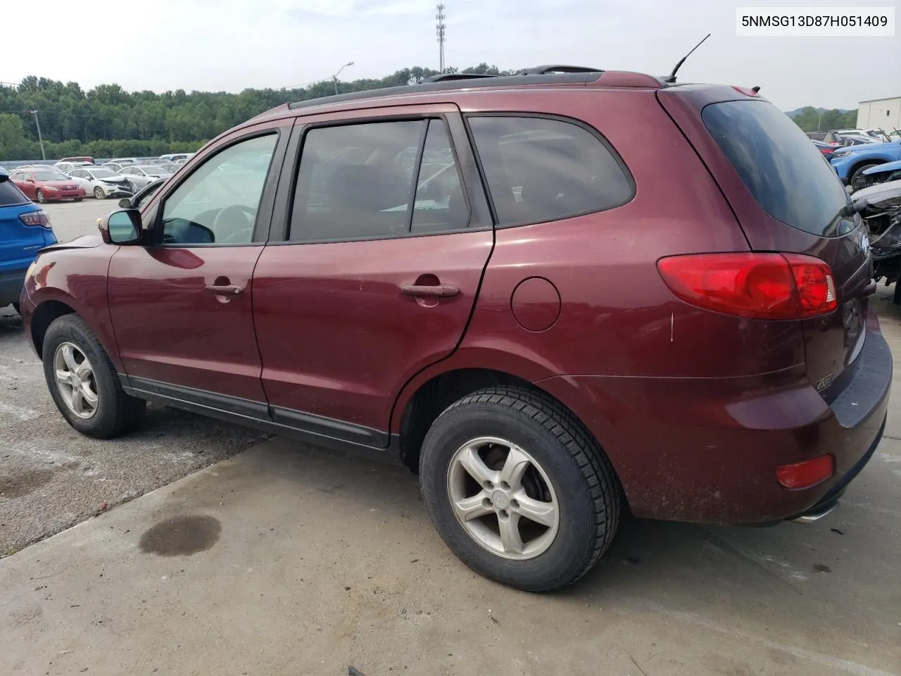 2018 Hyundai Santa Fe Gls VIN: 5NMSG13D87H051409 Lot: 63277094