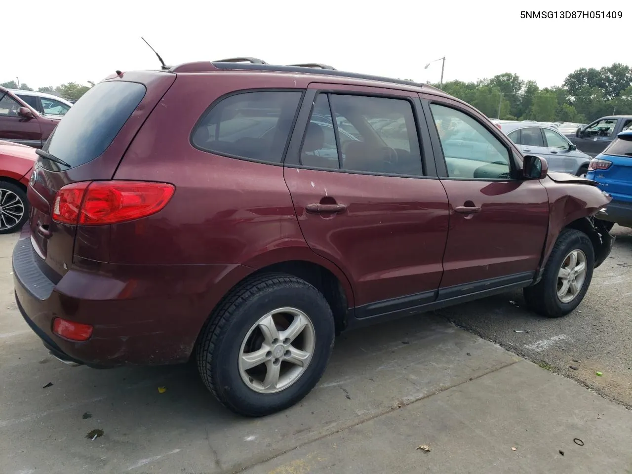 5NMSG13D87H051409 2018 Hyundai Santa Fe Gls