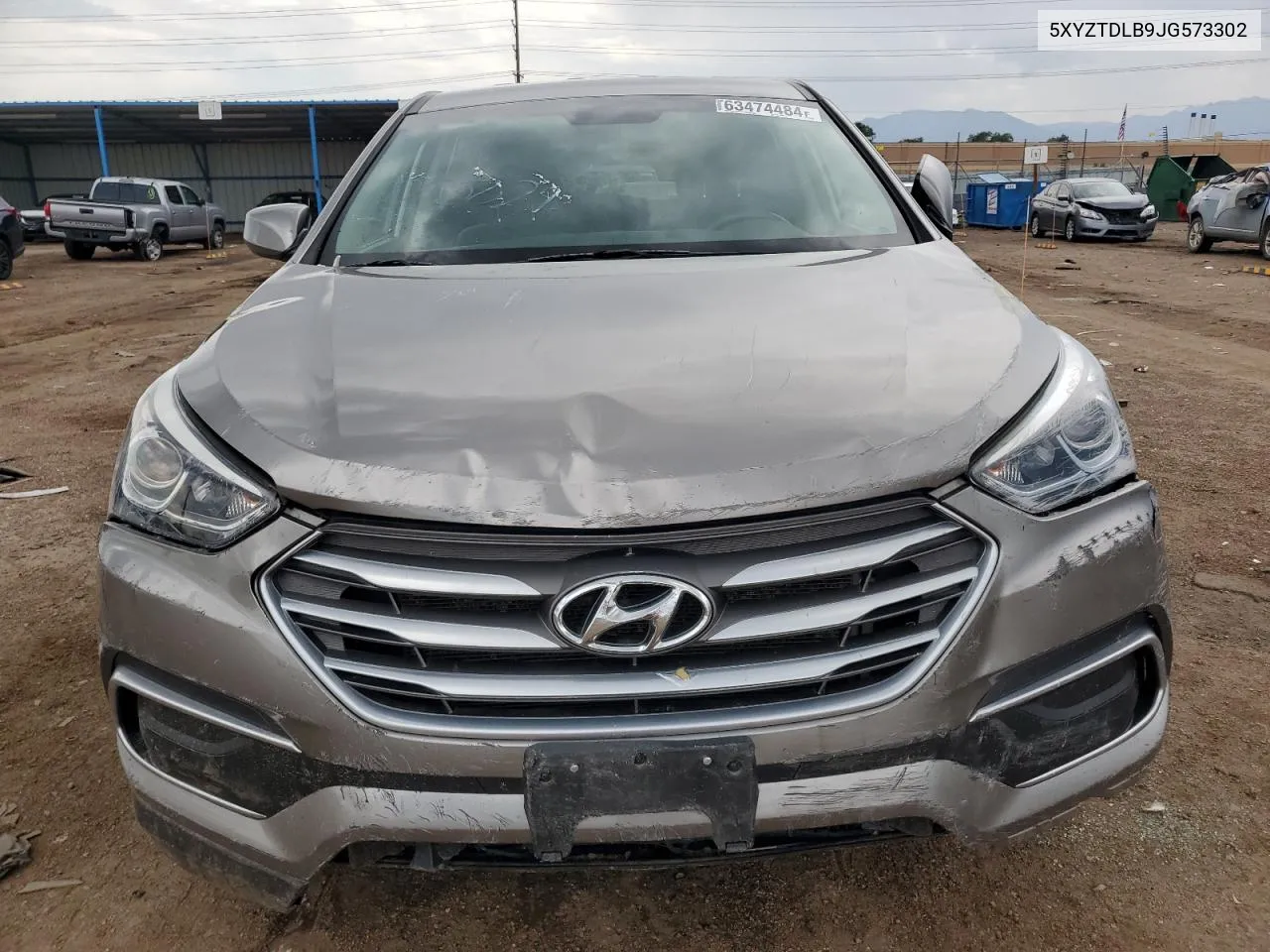 2018 Hyundai Santa Fe Sport VIN: 5XYZTDLB9JG573302 Lot: 63474484